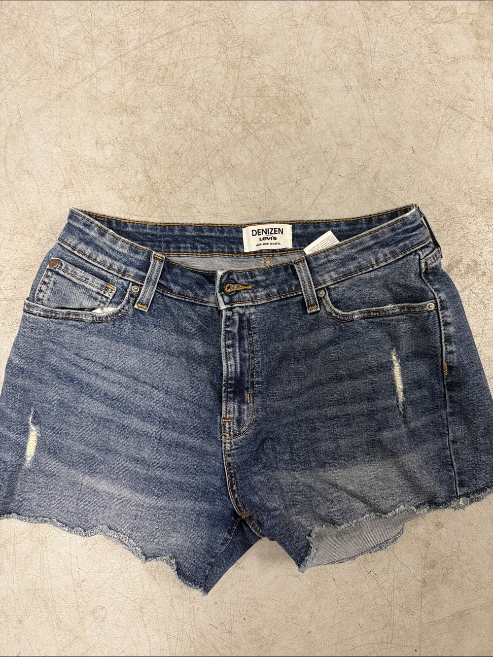 Levi's Denizen Blue Denim Women’s Cutoff Shorts High Waist NWOT - Size 10 W30